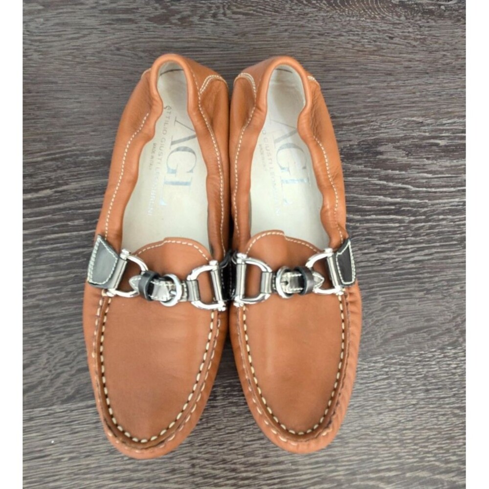AGL Attilio Giusti Leombruni Italian Leather Horsebit Loafers – EU 36.5 / US 6–6